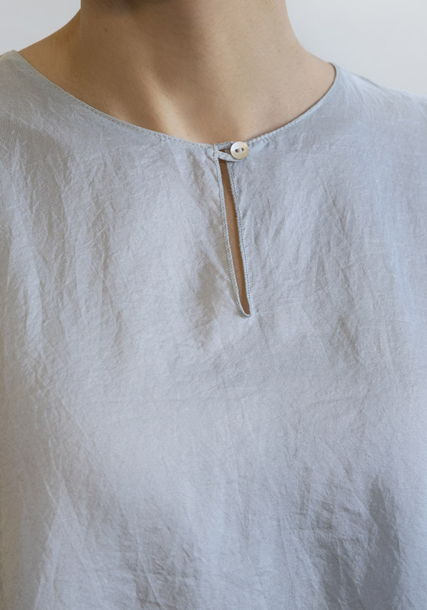 SHIRT C-ZERO SILK "CANOTTA CON PINCES" ACCIAIO TOP - Image 3