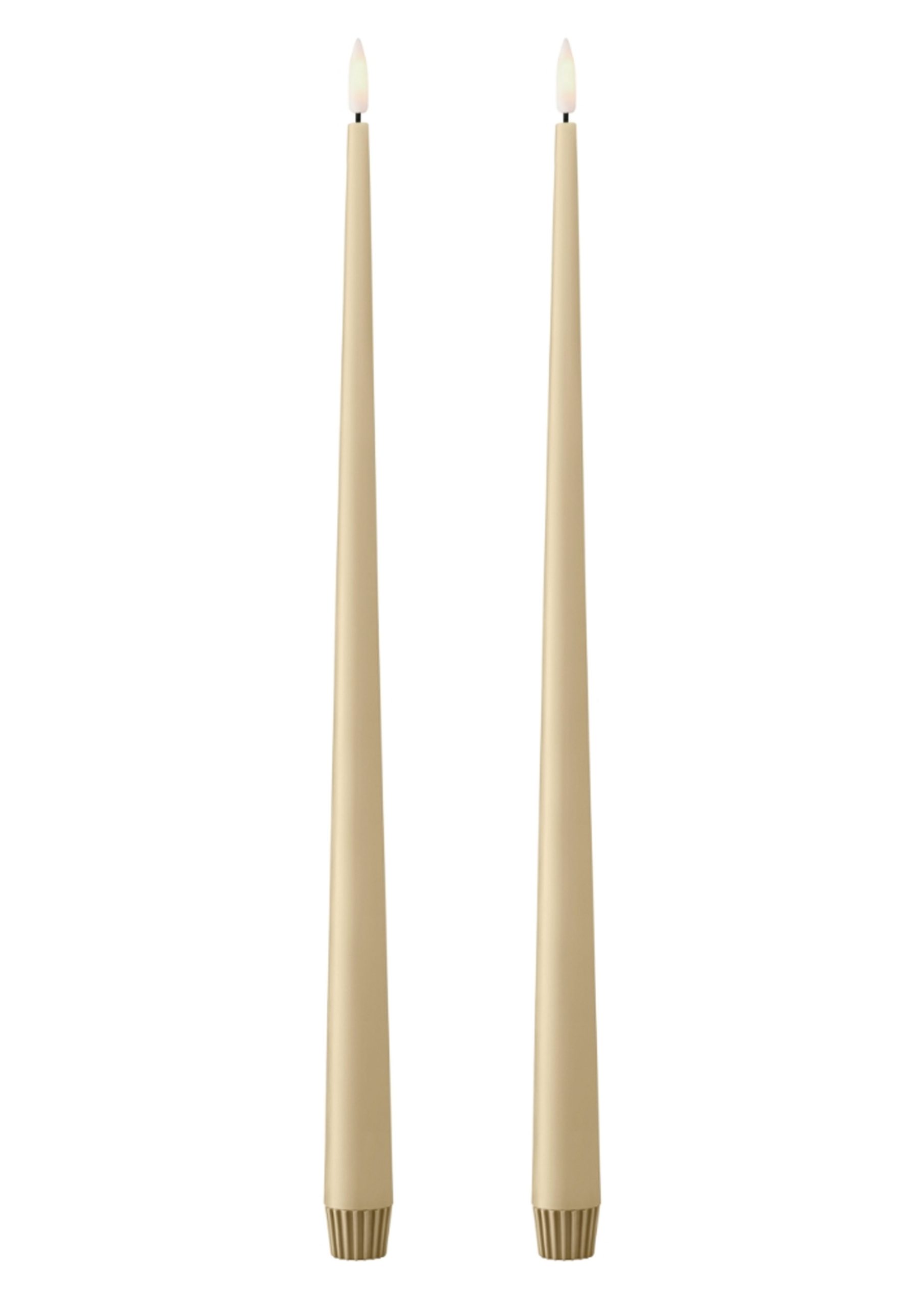 ESTER & ERIK “TAPER” PALE GINGER LED CANDLES