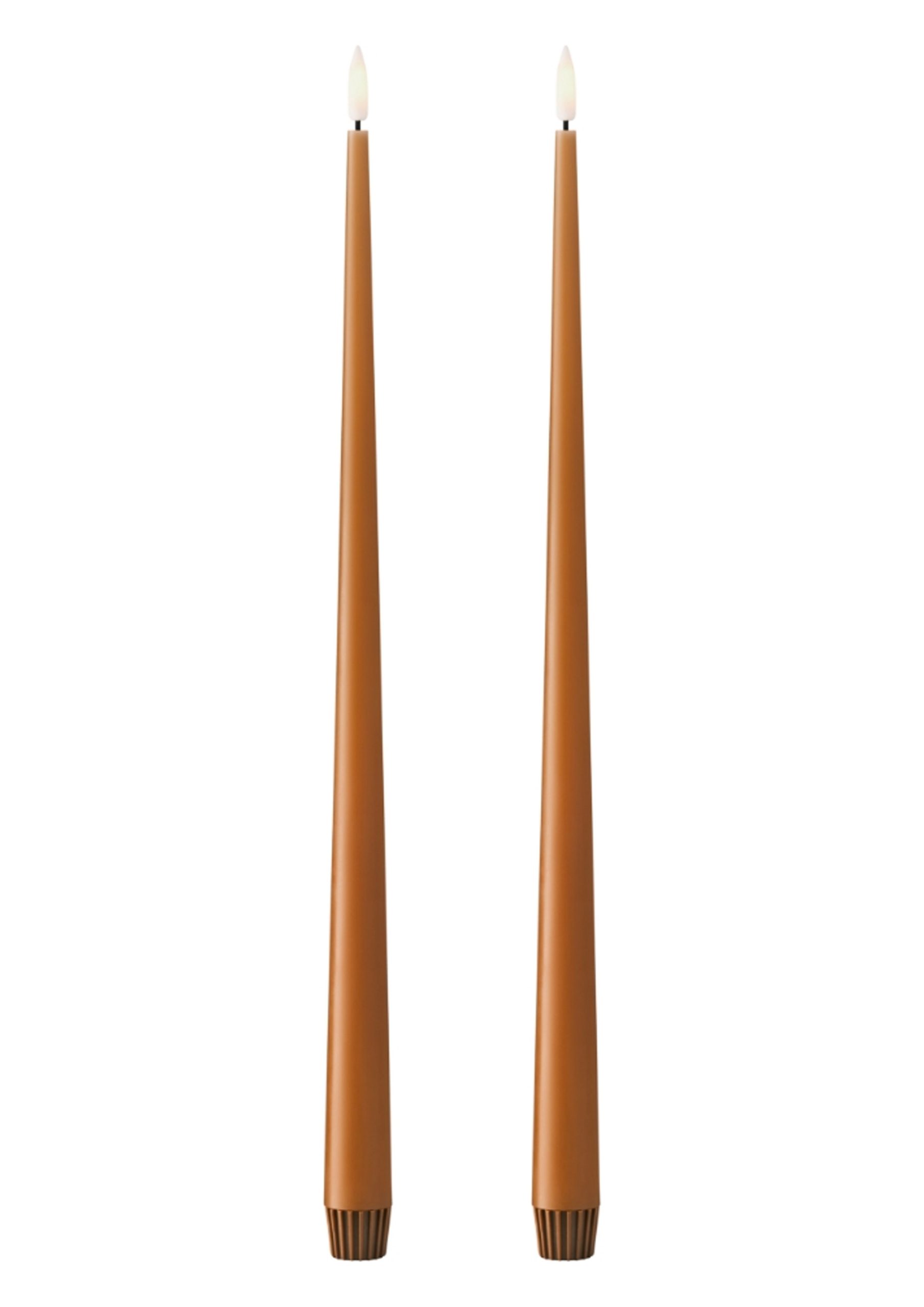 ESTER & ERIK “TAPER” RAW TOFFEE LED CANDLES