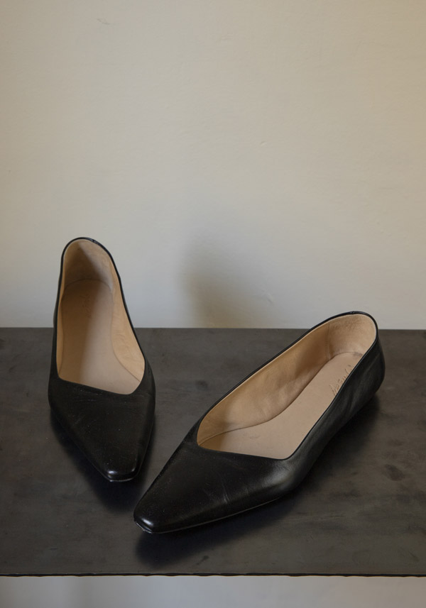 MARSÈLL LEATHER “CAZZUOLA” BLACK BALLERINA