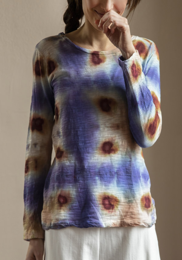 GILDA MIDANI COTTON “NEW ROUND TOP” OPAL SEA
