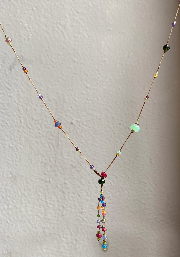SHARING “SAUTOIR HOLY LONG NECKLACE” MULTICOLOR TOURMALINE #201