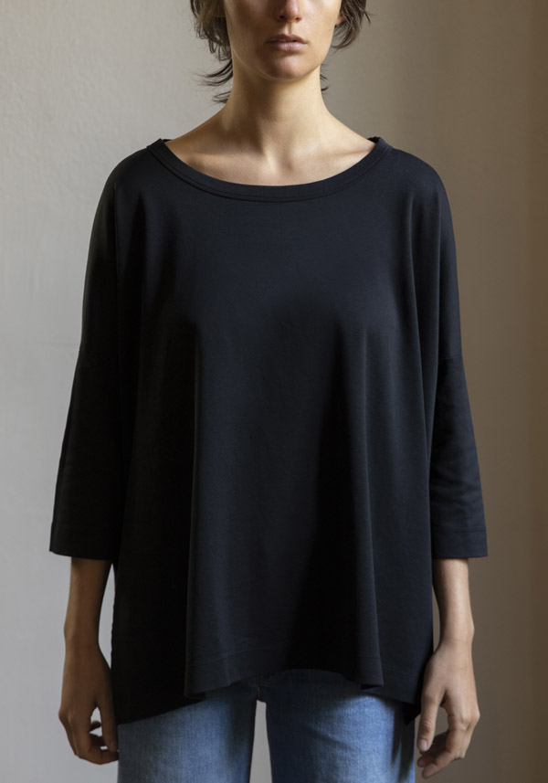 SHIRT C-ZERO COTTON "BARCA" BLACK T-SHIRT