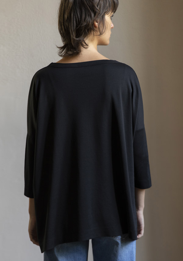 SHIRT C-ZERO COTTON "BARCA" BLACK T-SHIRT - Image 2