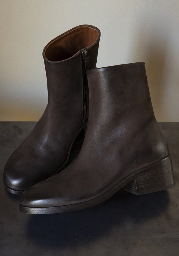 MARSÈLL LEATHER "OLO" MORO TRONCHETTO BOOTS - Image 3