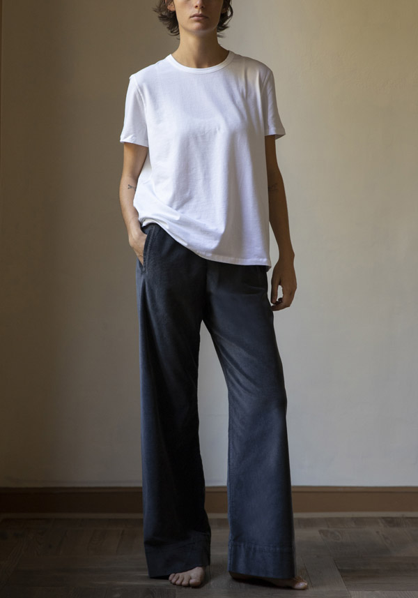 PS. DON’T FORGET ME CORDUROY “STELLA DYED” GREY STRAIGHT LEG PANTS