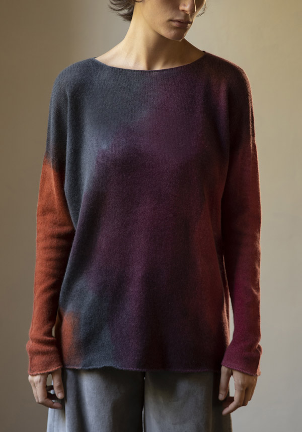 F CASHMERE “BRUCO 1” MAGENTA PULL