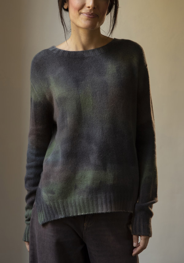F CASHMERE “LILY” MILITARY PULL