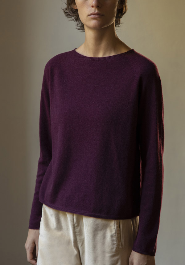 THAT’S ALYKI CASHMERE “FANNY” MAGENTA SWEATER