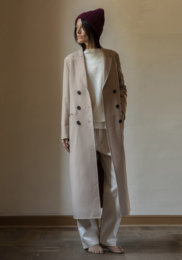 N8 WOOL “2101” NUDE COAT