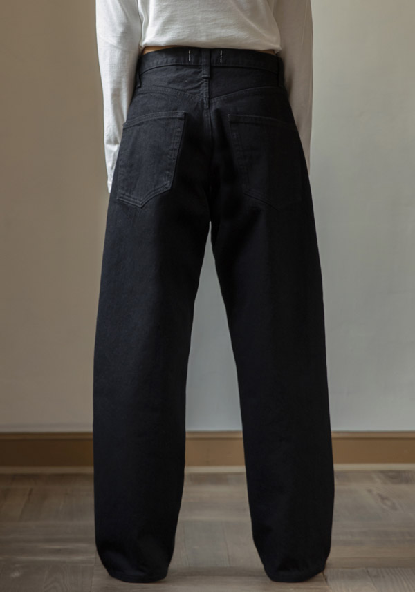 MA'RY'YA COTTON "JAPAN" BLACK JEANS - Image 3