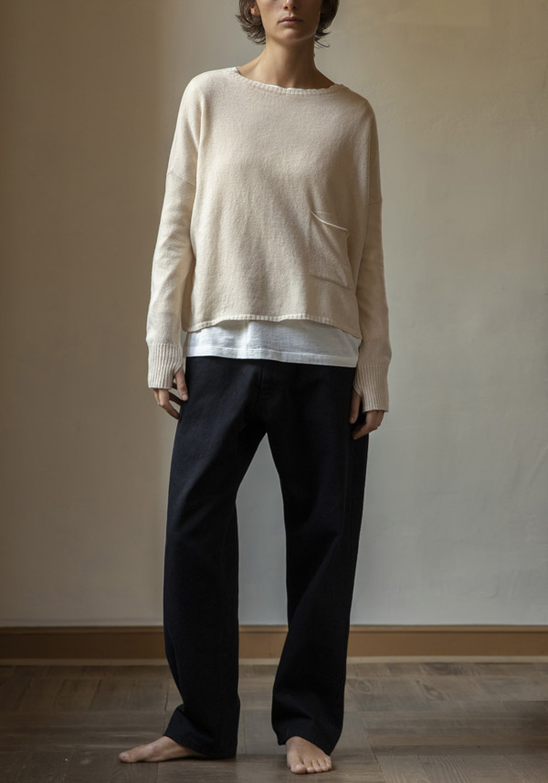 MA’RY’YA COTTON “JAPAN” BLACK JEANS