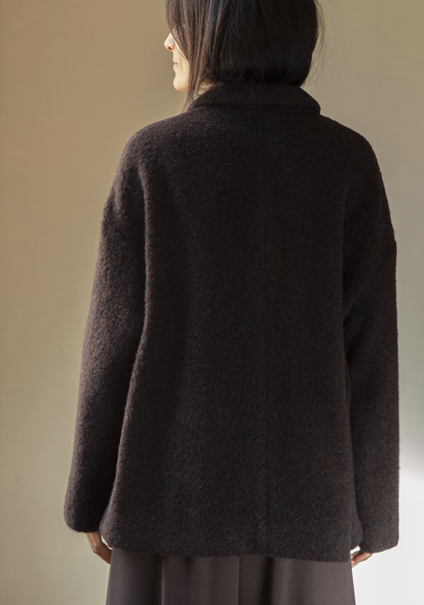 CRISTINA BONFANTI ALPACA "OLMO" ESPRESSO JACKET - Image 3
