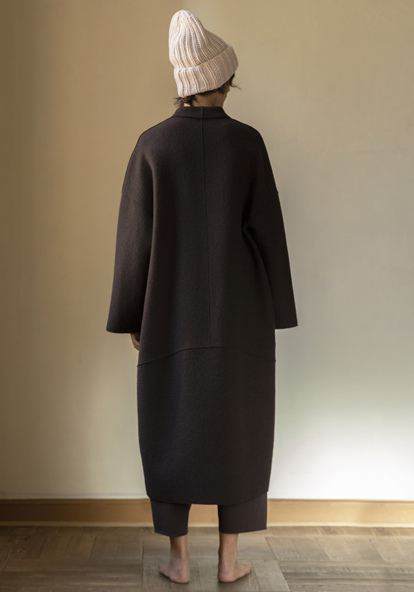 CRISTINA BONFANTI WOOL "MOSTO" ESPRESSO COAT - Image 2